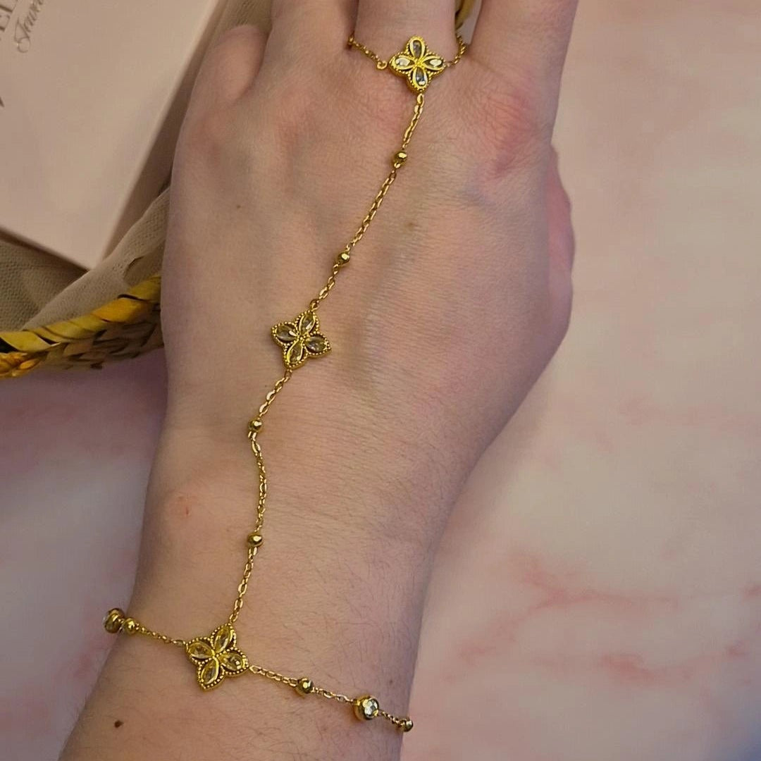 Chaîne de main fleur