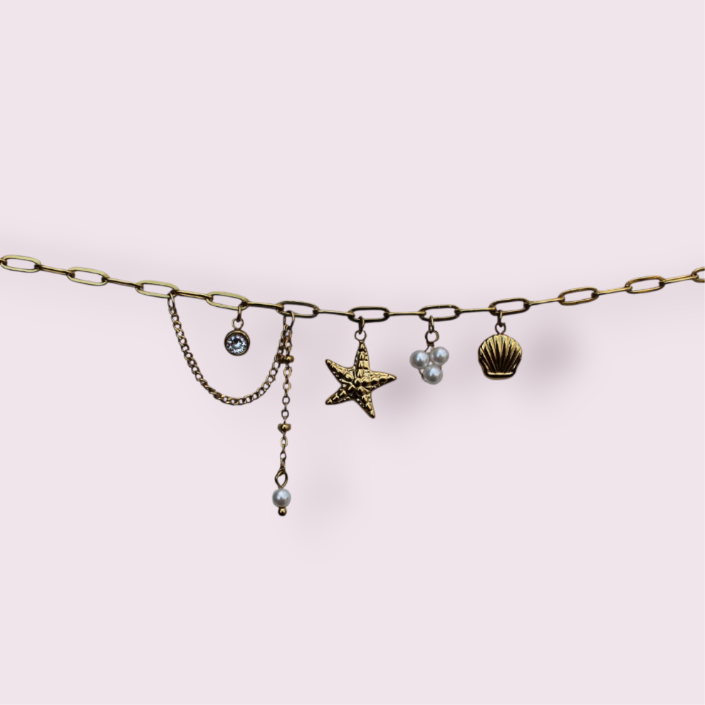 Bracelet breloque étoile de mer