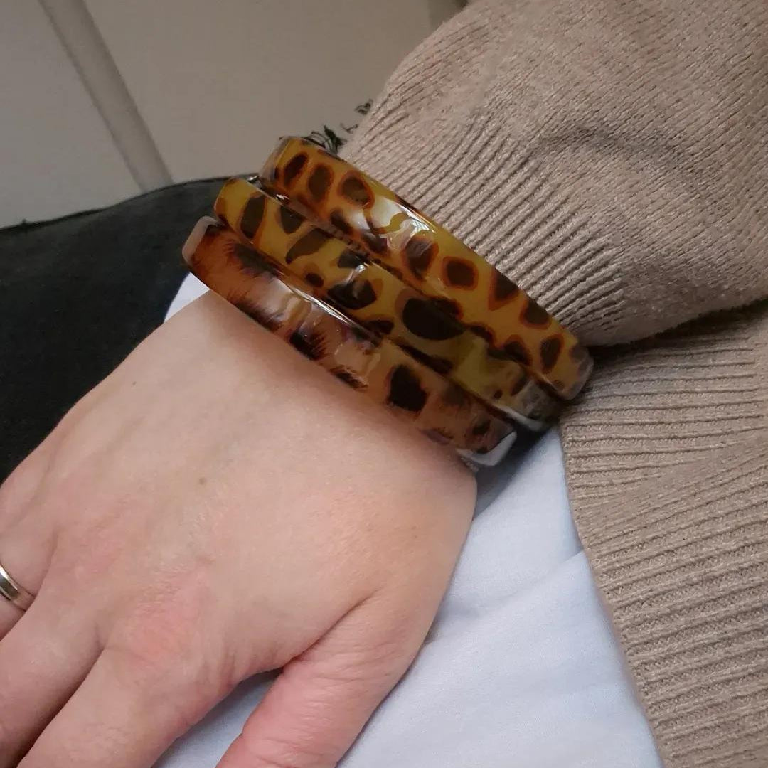 Lot n°1  de 3 bracelet en résine