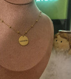 Collier avec Gravure Personnalisée chaîne avec boule