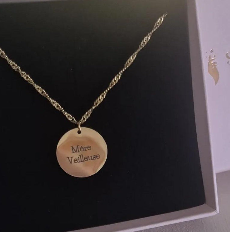 Collier Graver Mère Veilleuse