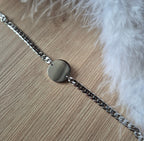 Bracelet avec gravure personnalisée chaîne gourmette