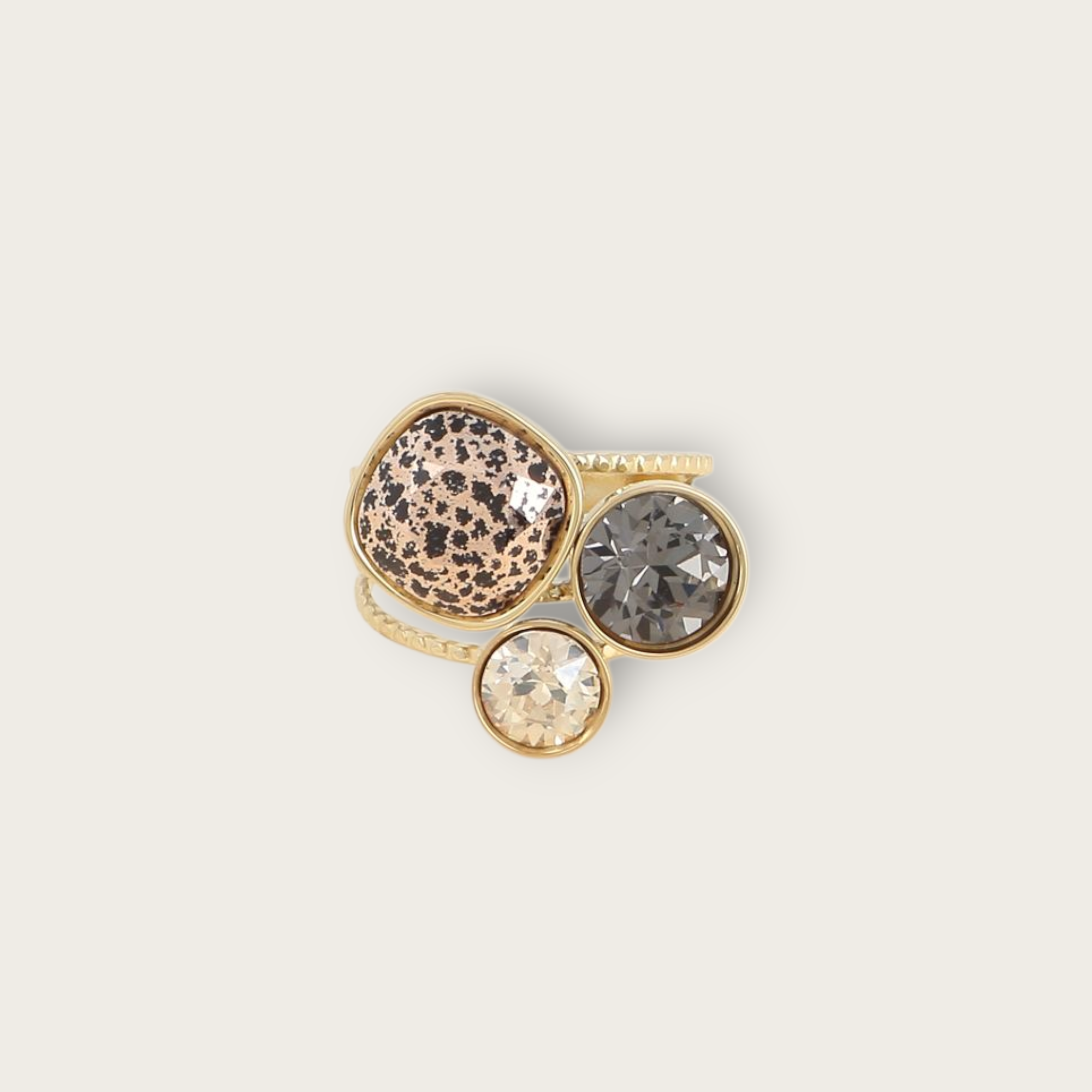 Bague Crista léopard ou brune